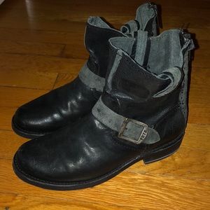 Frye black booties